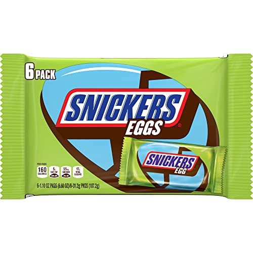 SNICKERS Easter Eggs Caramel Chocolate Candy Multi-Pack, 6.6 oz,...