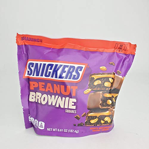 Snickers Peanut Brownie Squares 6.61 Ounce Per Pack Pack Of 3 3