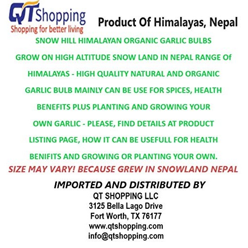 Snow Hill Himalayan Organic Garlic Bulb Grow On High Altitude, F