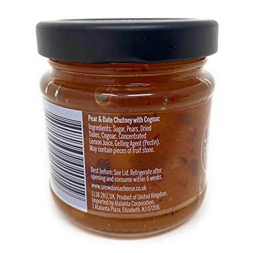 Chutney Pear Date &Amp; Cognac Fruit Chutney By Snowdonia Cheese Com