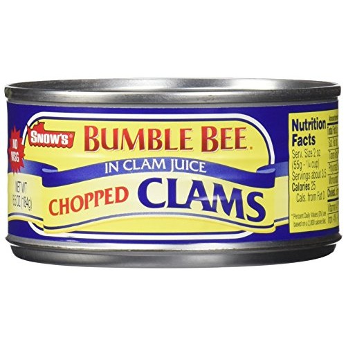 Snow's by Bumble Bee Chopped Clams Juice, 6 Count