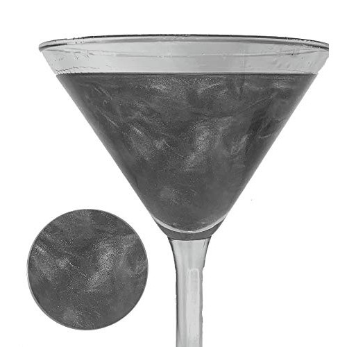 Snowy River Cocktail Glitter Black, Kosher Black Drink Glitter,