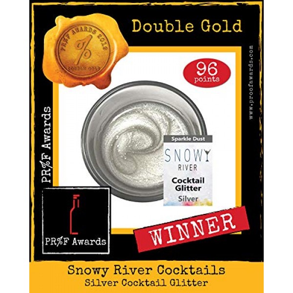 Snowy River Natural Silver Cocktail Glitter - Kosher Certified S...