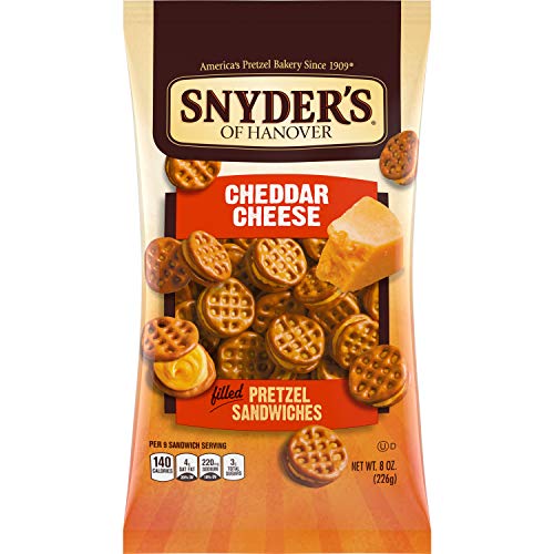 Snyders Of Hanover Pretzel Sandwiches, Cheddar Cheese, 8 Ounce