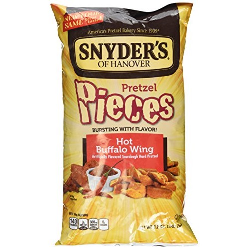 Snyders Of Hanover, Hot Buffalo Wing, Pretzel Pieces, 12Oz Bag