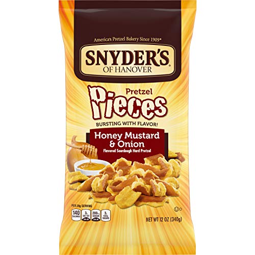 Snyders Of Hanover Pretzel Pieces, Honey Mustard &Amp; Onion, 12 Ou