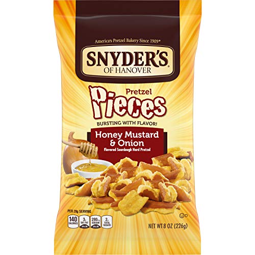 Snyders Of Hanover Pretzel Pieces, Honey Mustard And Onion, 8 O