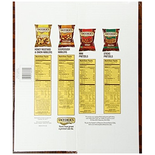 Snyders Of Hanover Pretzel Variety Pack, 1.5 Ounce, Pack Of 36