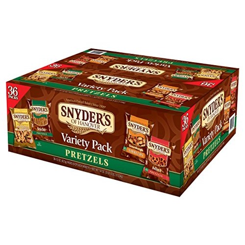 Snyders Of Hanover Pretzel Variety Pack, 1.5 Ounce, Pack Of 36