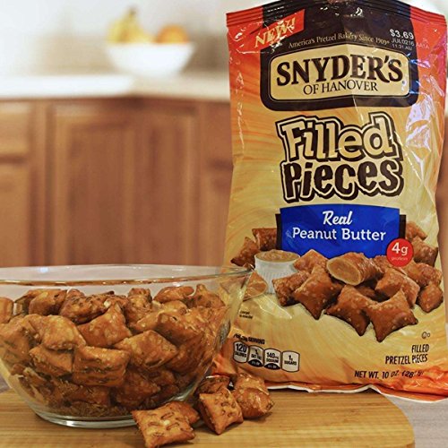 Snyders Of Hanover Pretzels Pieces, Peanut Butter Filled, 10 Ou