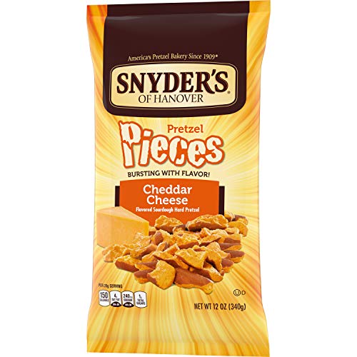 Snyders Of Hanover, Cheddar Cheese Pretzel Pieces, 12Oz Bag Pa