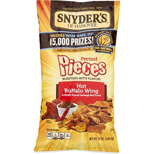 Snyders Of Hanover Flavored Pretzel Pieces- 12 Oz. Bags Hot Buf