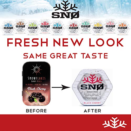 New Look Black Cherry Xylitol Candy Chips 3-Pack - Snø 1.5Oz