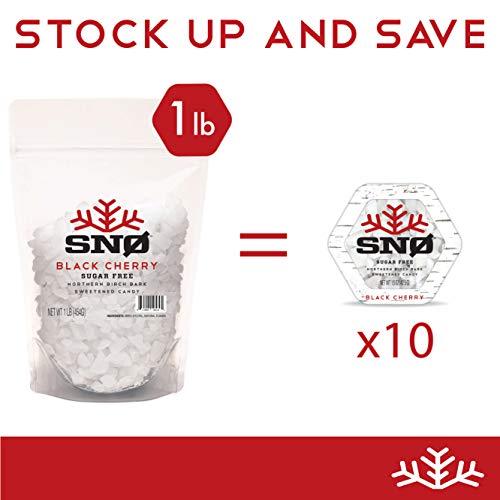 New Look Black Cherry Xylitol Candy Chips 3-Pack - Snø 1.5Oz