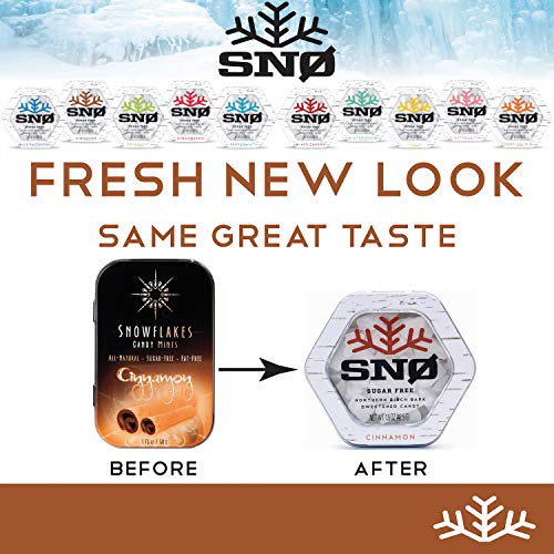 New Look Cinnamon Xylitol Candy Chips 3-Pack - Snø 1.5Oz Tin