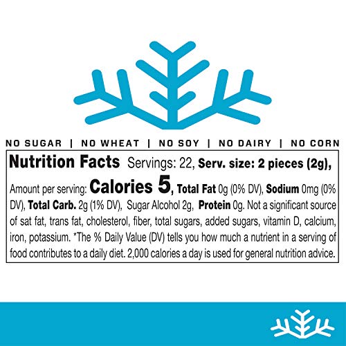 New Look Peppermint Xylitol Candy Chips 3-Pack - Snø 1.5Oz T