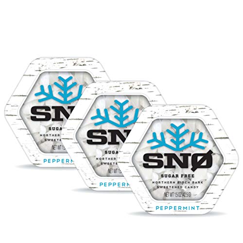 New Look Peppermint Xylitol Candy Chips 3-Pack - Snø 1.5Oz T
