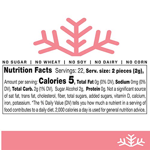 Fruity Assorted Xylitol Candy Chips 6-Pack - Snø 1.5Oz Tins -