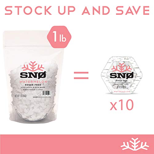 Fruity Assorted Xylitol Candy Chips 6-Pack - Snø 1.5Oz Tins -