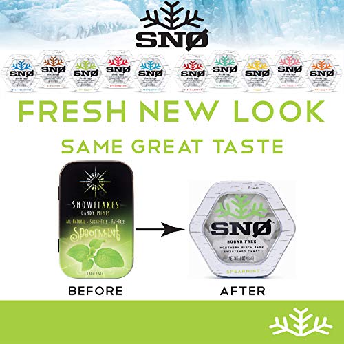 Spearmint Xylitol Candy Chips - Snø 1Lb Bag - Handcrafted W/ Onl