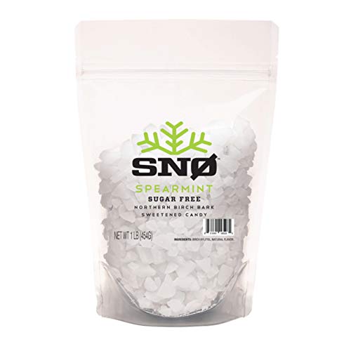 Spearmint Xylitol Candy Chips - Snø 1Lb Bag - Handcrafted W/ Onl