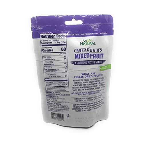 So Natural Freezed Fried Mixed Fruit Banana, Mulberry, Strawbe