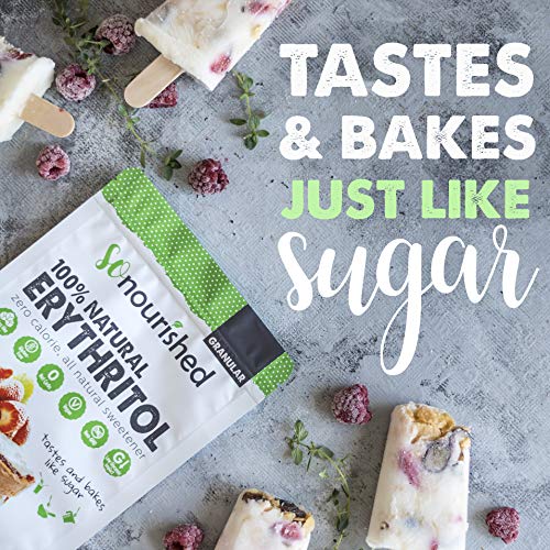 Erythritol Sweetener Granular - 1:1 Sugar Substitute, Keto - 0 C