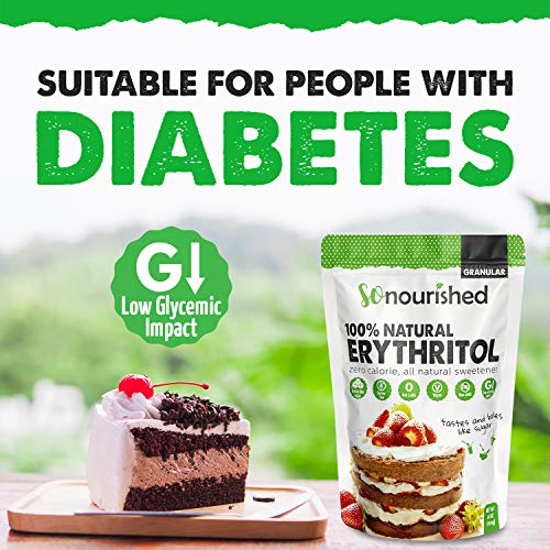 Erythritol Sweetener Granular - 1:1 Sugar Substitute, Keto - 0 C