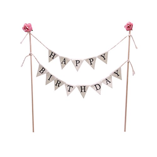 Soccerene Happy Birthday Cake Bunting Topper Cake Topper Garland