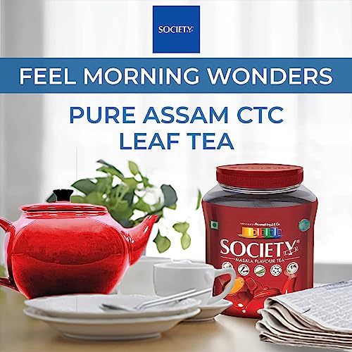 Society Masala Tea 16 Oz, 225 Cups, Indian Organic Black Tea, wi...