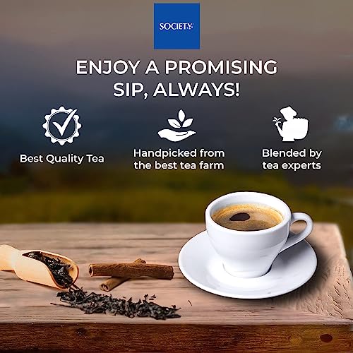 Society Masala Tea 16 Oz, 225 Cups, Indian Organic Black Tea, wi...