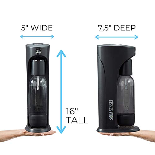 Soda Sense The Soda Sensei Sparkling Water Maker, Carbonate Anyt