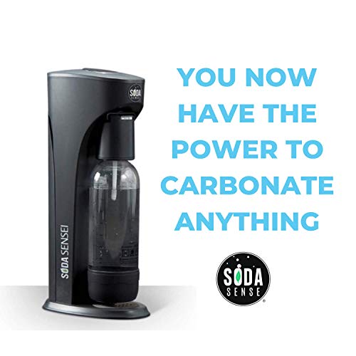 Soda Sense The Soda Sensei Sparkling Water Maker, Carbonate Anyt