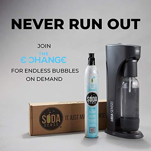 Soda Sense The Soda Sensei Sparkling Water Maker, Carbonate Anyt