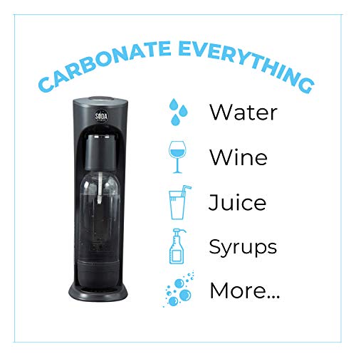 Soda Sense The Soda Sensei Sparkling Water Maker, Carbonate Anyt