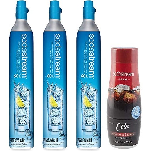Sodastream 60L Co2 Carbonators Bundle 14.5Oz, Set Of 3 And One C