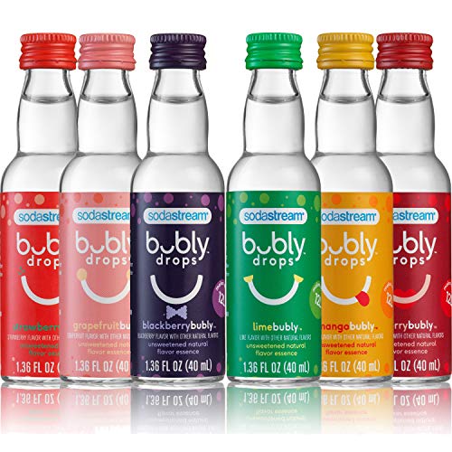 Sodastream Bubly Drops 6 Flavor, Original Variety Pack, 8 Fl Oz
