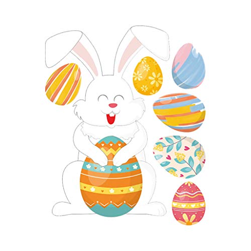 Sodoop Easter Wall Sticker, Personality Rabbit Easter Stickers R