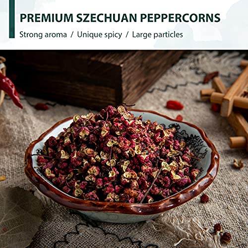 Soeos Authentic Sichuan Peppercorns 8Oz Grade A, Non-Gmo Verif