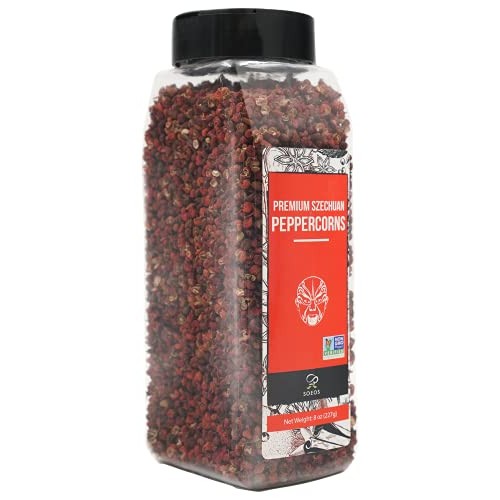 Soeos Authentic Sichuan Peppercorns 8Oz Grade A, Non-Gmo Verif