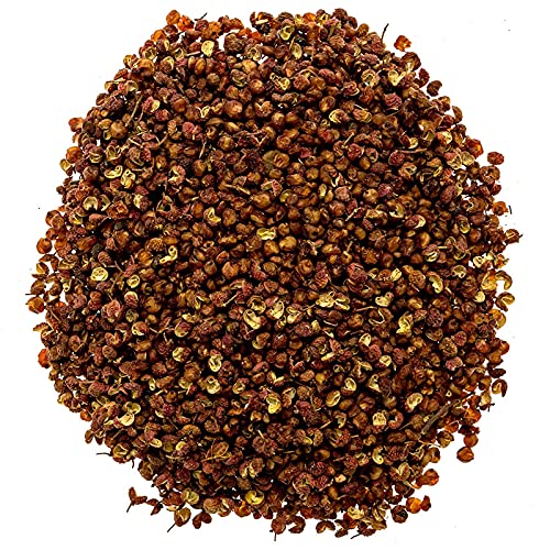 Soeos Authentic Szechuan Grade A Red Sichuan Peppercorns, Less S