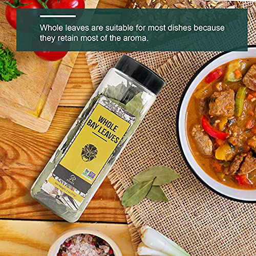 Soeos Bay Leaves 2Oz, Non-Gmo Verified, Bay Laurel Leaf, Dried B