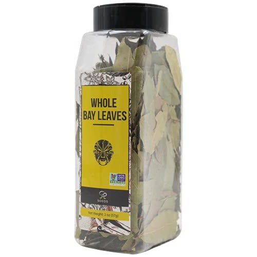 Soeos Bay Leaves 2Oz, Non-Gmo Verified, Bay Laurel Leaf, Dried B