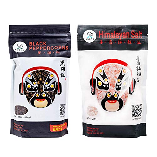 Soeos Black Peppercorns, Whole Black Pepper. Black Peppercorsn