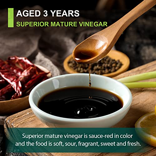 Soeos Chinkiang Vinegar, Mature Aged Black Vinegar, Chinese Blac