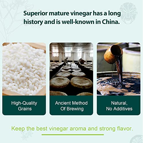 Soeos Chinkiang Vinegar, Mature Aged Black Vinegar, Chinese Blac
