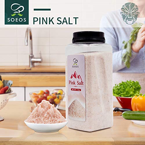 Soeos Himalayan Salt, Pink Salt, 1.1 Kg 38.8Oz. Himalayan Pink
