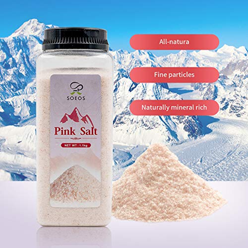 Soeos Himalayan Salt, Pink Salt, 1.1 Kg 38.8Oz. Himalayan Pink