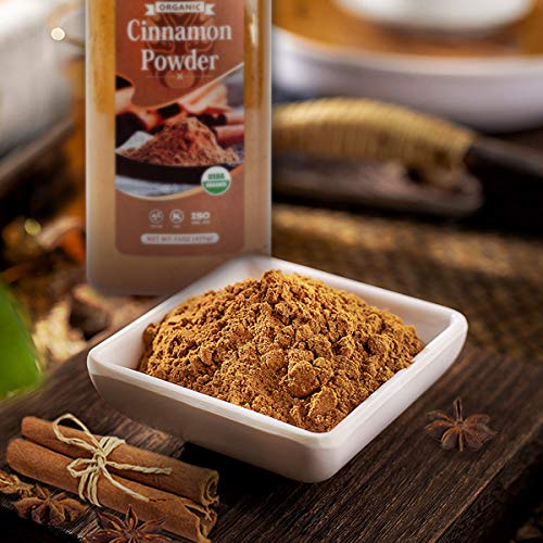 Soeos Organic Cinnamon Powder 15 Oz, Pure Cinnamon Powder, Premi
