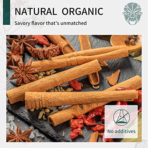 Soeos Organic Cinnamon Sticks 8 Oz, 3.5 Inches Length, Perfect